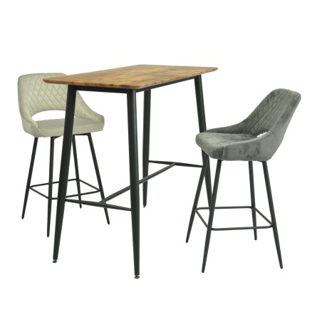 Mesa alta NITRA, metal, tapa DM 6064 vintage, 120 x 60 cms-1