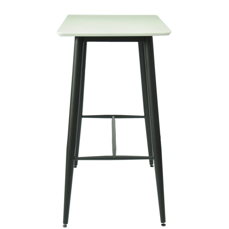 Mesa alta NITRA, metal, tapa blanca, 120 x 60 cms-1