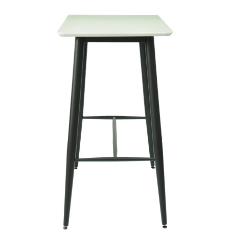 Mesa alta NITRA, metal, tapa blanca, 120 x 60 cms-1
