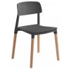 CROSCAT (SU) chair, wood, dark grey polypropylene