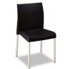 SANDRA chair, aluminum, black polypropylene