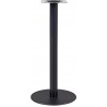 Table base BOMBAY, round tube, black, steel base 8 mm 45 cms in diameter, height 110 cms