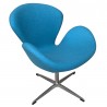 SW armchair, upholstered in turquoise cashmere fabric 34