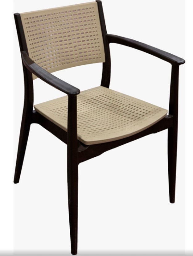 Polipropileno marrón y beige