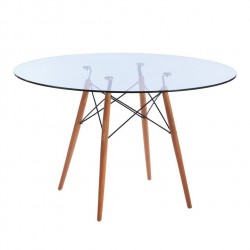 STAR table, wood, glass,...