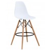 STAR (SU) barstool, wood, white seat
