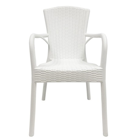 Sillón NESTOR, apilable, polipropileno blanco-0