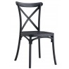 CORFÚ chair, stackable, UV treatment, anthracite polypropylene