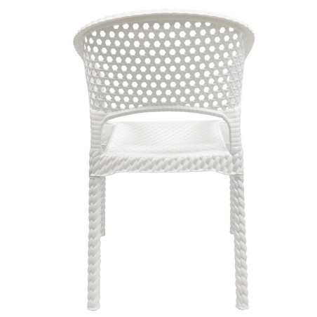 Sillón CALVIN, apilable, polipropileno blanco-2