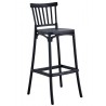 MILOS barstool, UV treatment, anthracite polypropylene