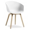 DANTE NEW (SU) armchair, metal, white polypropylene