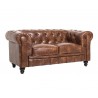 CHESTER sofa, 2 seater, old leather synthetic leather