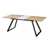 BÉRGAMO dining table, extensible, metal, DM, 160 ~ 200 x 90 cms