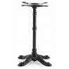 BRISTOL NEW Table base, foundry, 4 spokes, black, height 72 cms