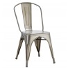 TOL EK LIMITED chair, steel, polished, silver