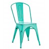 TOL EK VINTAGE chair, steel, water green