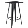 TOL EK LIMITED high table, steel, black, 60x60 cms