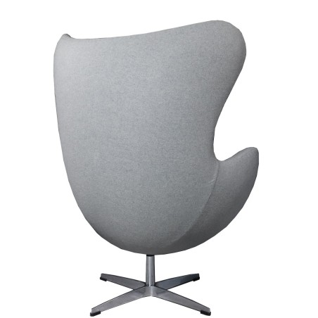 Sillón EG, fibra de vidrio, basculante, tapizado cachemir gris-1