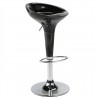 AUSTIN (M) bar stool, chromed, black abs