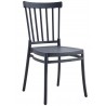 MILOS NEW chair, stackable, UV treatment, anthracite polypropylene