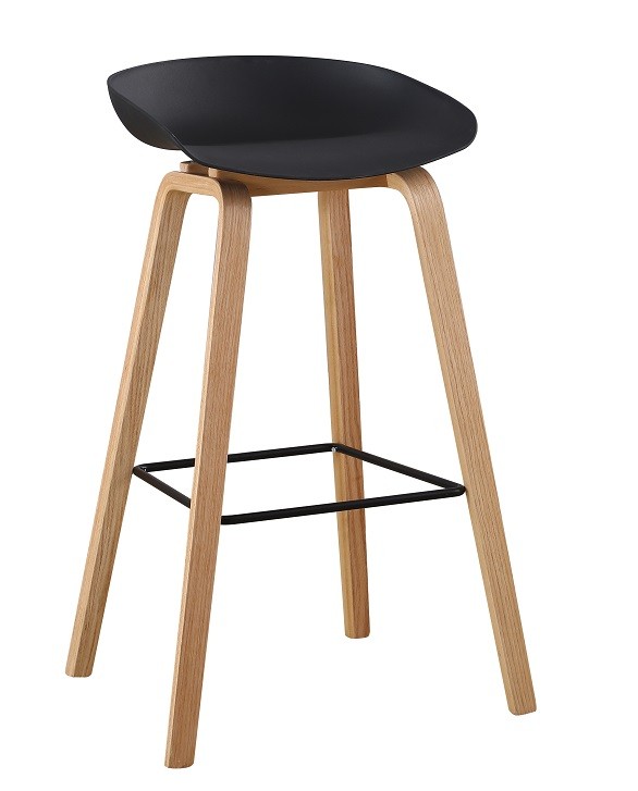 Asiento polipropileno negro