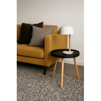 Mesa ANNIA ( M ), baja, madera, polipropileno negro 2