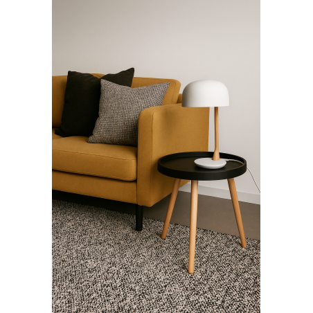 Mesa ANNIA ( M ), baja, madera, polipropileno negro-0
