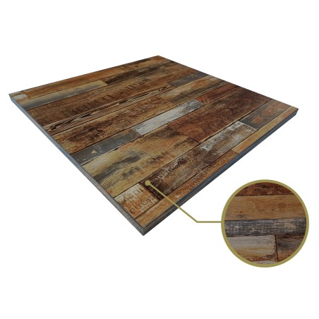 Tablero de mesa HD7347, vintage, 70 x 70 cms