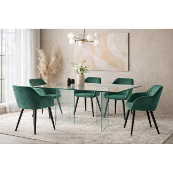 Mesa OTISH, cristal 180x90 cms 2