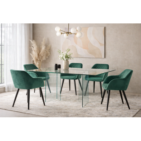 Mesa OTISH, cristal 180x90 cms-0