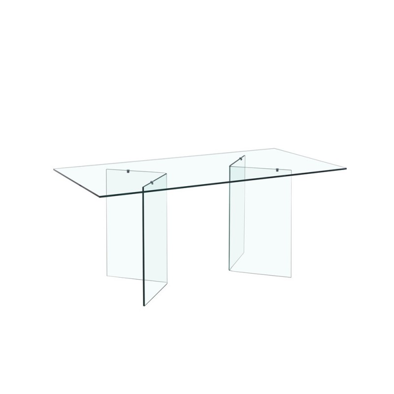Mesa MISTICA, cristal, 150x90 cms