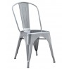 TOL EK LIMITED chair, steel, silver grey