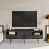 SIMON TV cabinet, bilaminated black marble, 180 cms