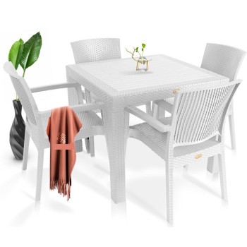 Sillón LIDO, apilable, polipropileno blanco 2