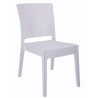 Silla LIDO, apilable, polipropileno blanco