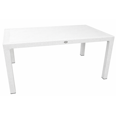 Mesa MIJAS, polipropileno blanco, 150 x 90 cms