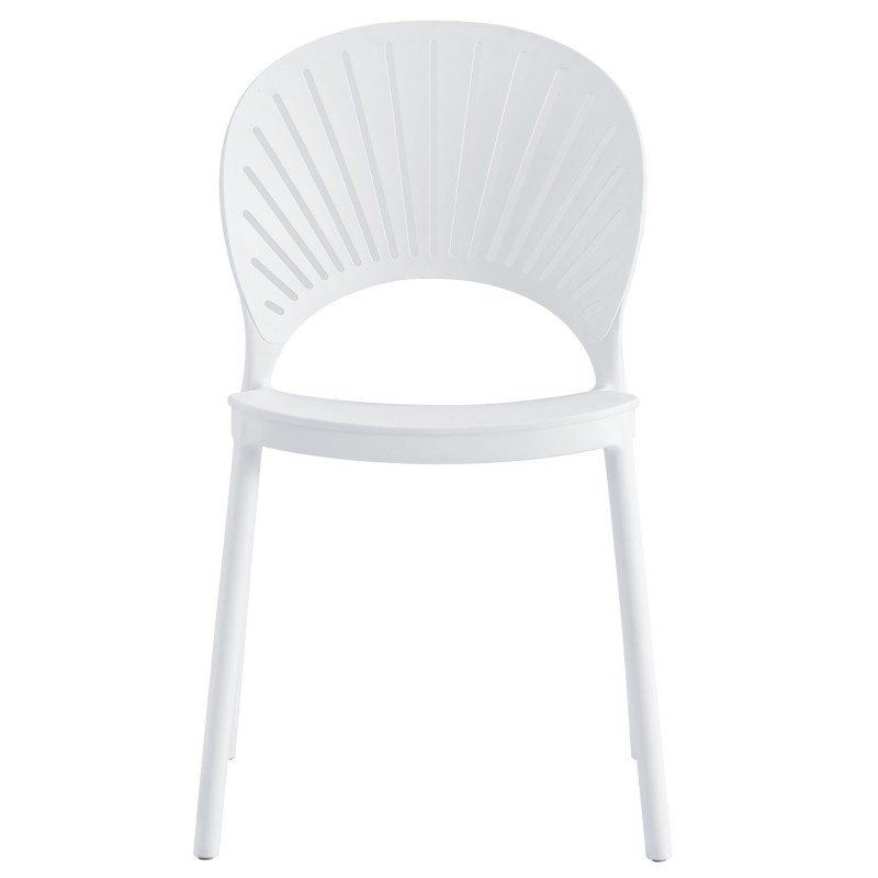 Silla ABANICO, apilable, polipropileno blanco-0