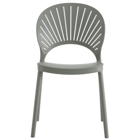 Silla ABANICO, apilable, polipropileno gris-0