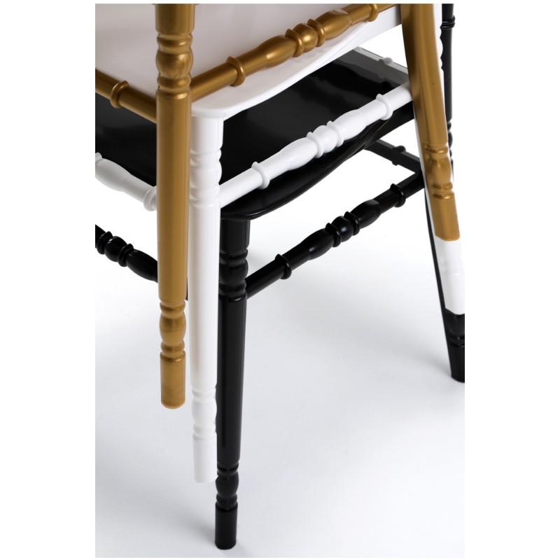Silla WEDDING, apilable, polipropileno dorado-0