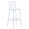 WEDDING barstool, UV treatment, white polypropylene