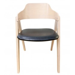 JARSY armchair, hevea wood,...