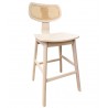 CORBEL barstool, hevea wood, natural finish