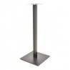 Base de mesa TROCADERO, alta, tubo cuadrado, negra, base de acero de 8 mm 45x45 cms, altura 110 cms