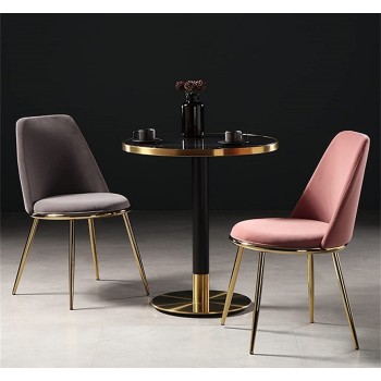 Silla TAVIRA, metal, cromado dorado, tapizado velvet gris 2