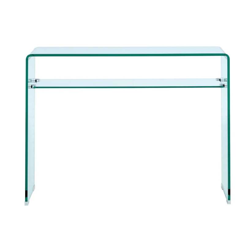 Consola CANADA (SU), cristal curvado, 100 x 33 cms-0