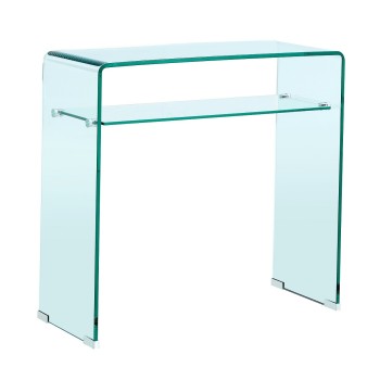 Consola CANADA (SU), cristal curvado, 80 x 33 cms