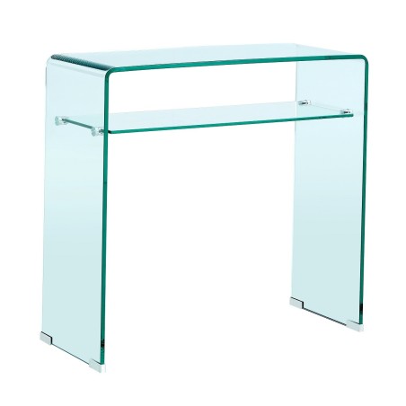 Consola CANADA (SU), cristal curvado, 80 x 33 cms
