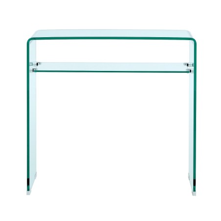 Consola CANADA (SU), cristal curvado, 80 x 33 cms-0