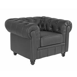 CHESTER NEW Armchair, black...