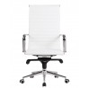 ROTERDAM office chair, high, white synthetic leather